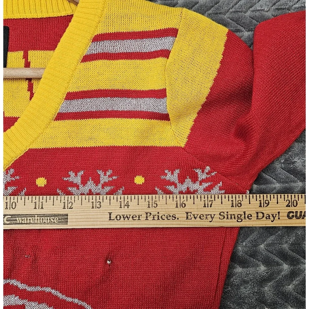 NFL Kansas City Chiefs Football Sweater Size Small (S) Lights Up Battery Pack‎ - Picture 4 of 8